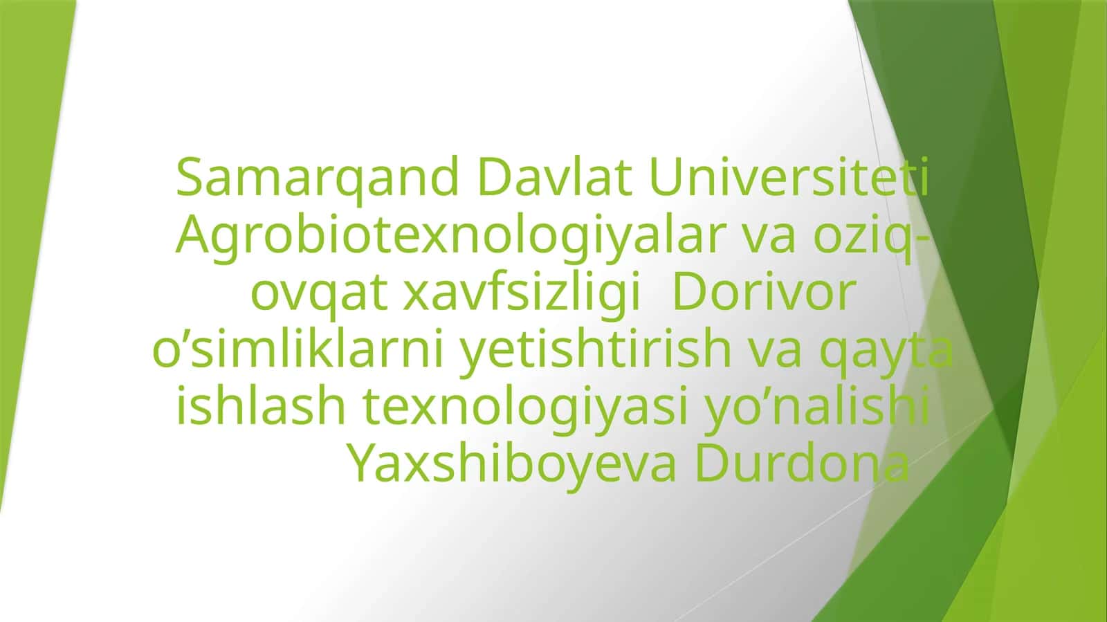 Dorivoro‘simlik xom-ashyolari yaratish texnologiyasi 1