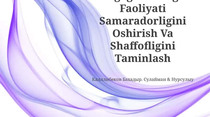 Pedagogika Kengash Faoliyati Samaradorligini Oshirish Va Shaffofligini Taminlash 1