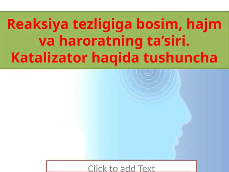 11-sinf, kimyo. reaksiya tezligiga t;sir etuvchi omillar 1