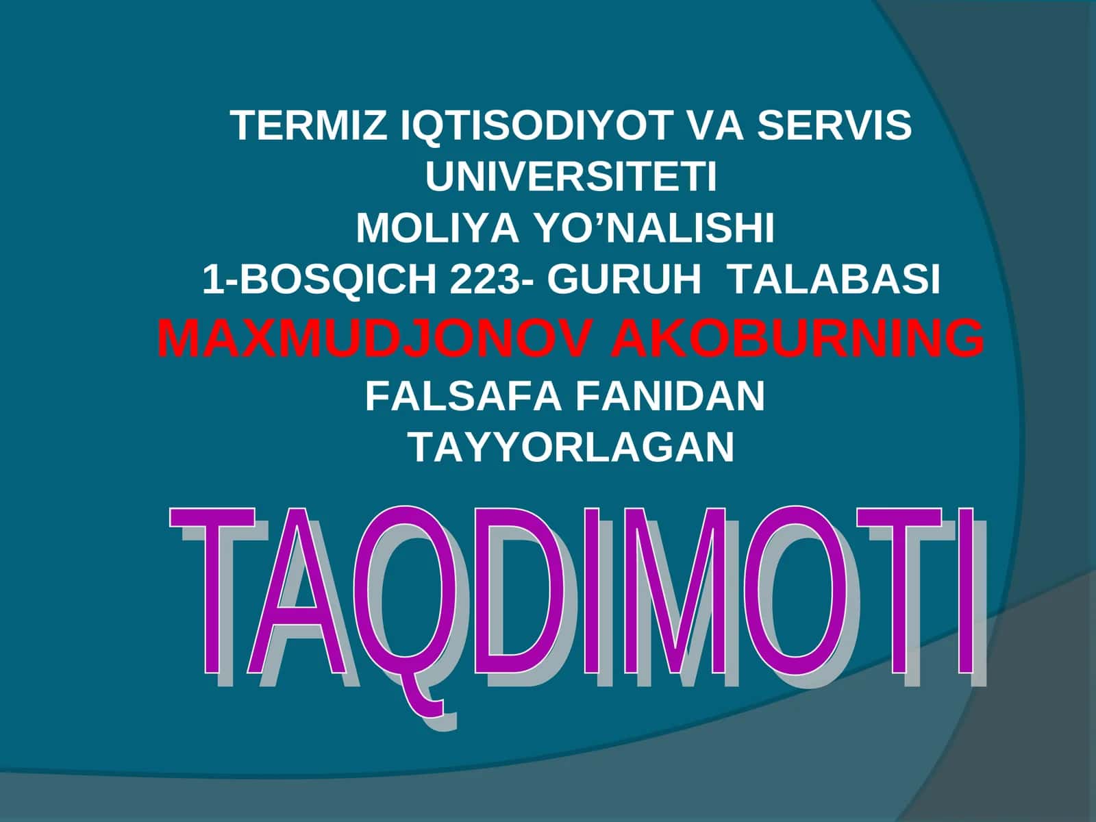 Etikaning mohiyati va ahamiyati 1
