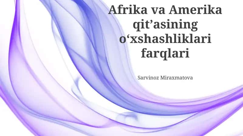 Qullik va Mustamlakachilikning Umumiy Tarixi 1
