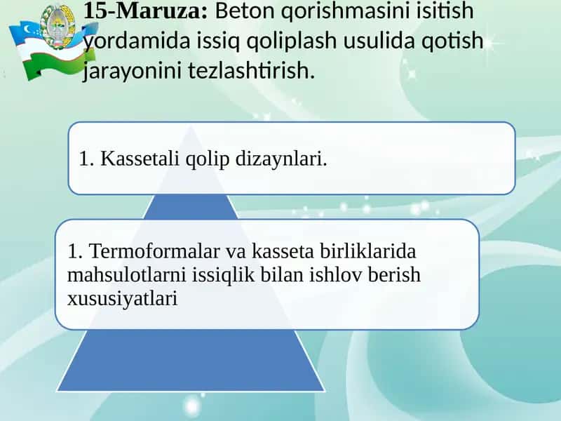 Betonqorishmasini isitish yordamida issiq qoliplash usuli 1