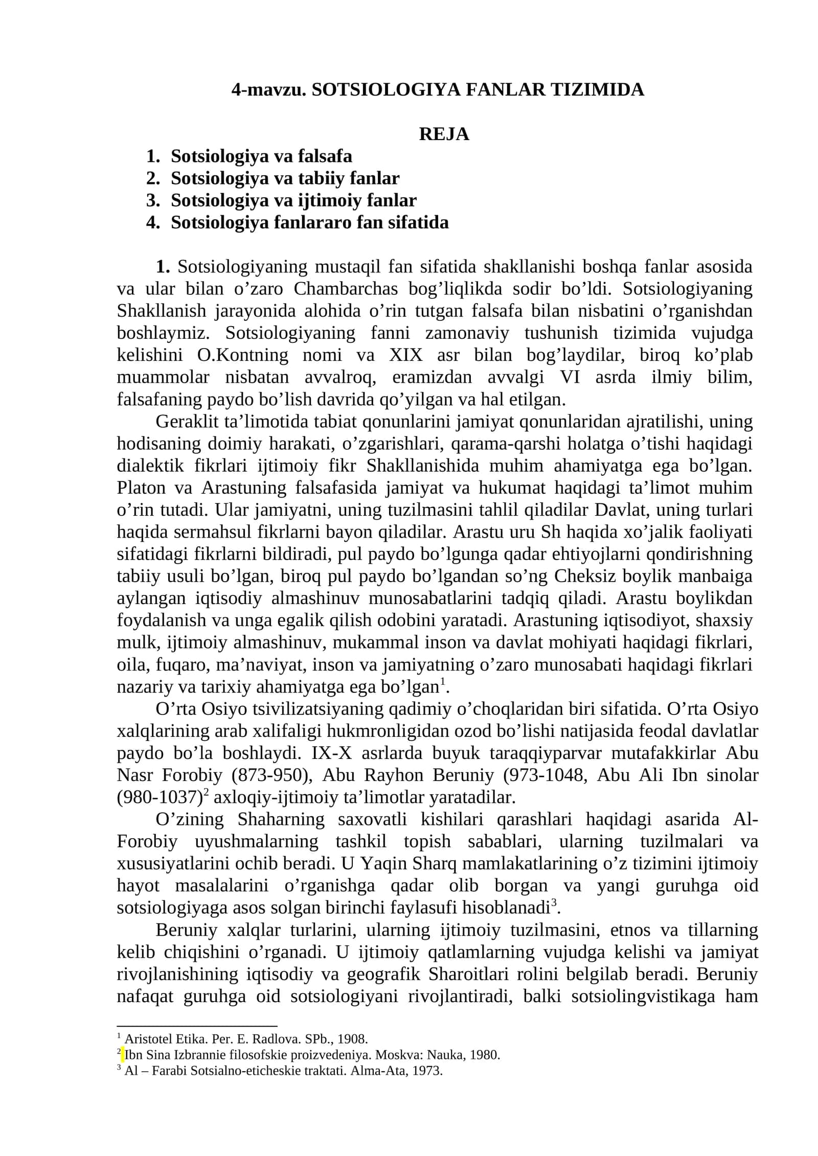 SOTSIOLOGIYA FANLAR TIZIMIDA 1