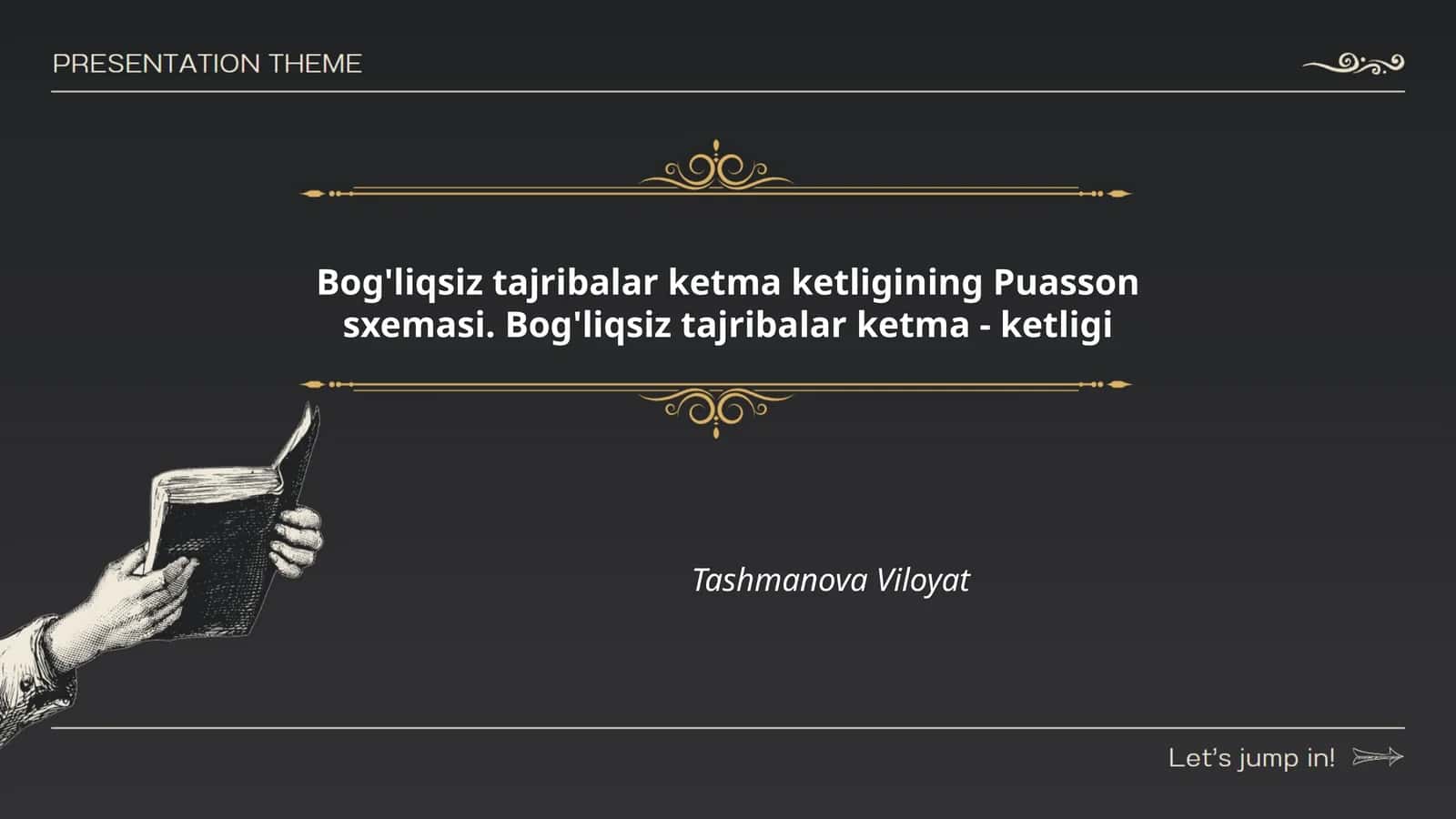 Bog'liqsiz tajribalar ketma-ketligi: asosiy tushunchalar 1