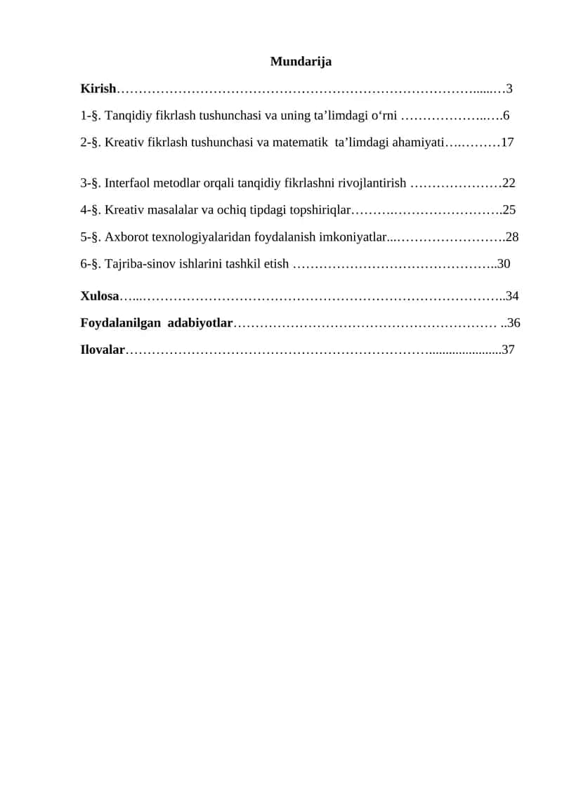 Matematika darslarida o'quvchilarning tanqidiy va kreativ fikrlashini oshirish 1