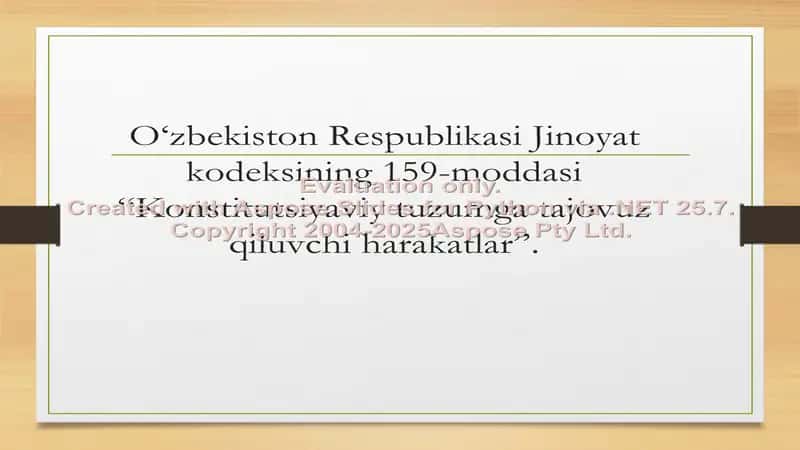 Jinoyat Kodeksi 1