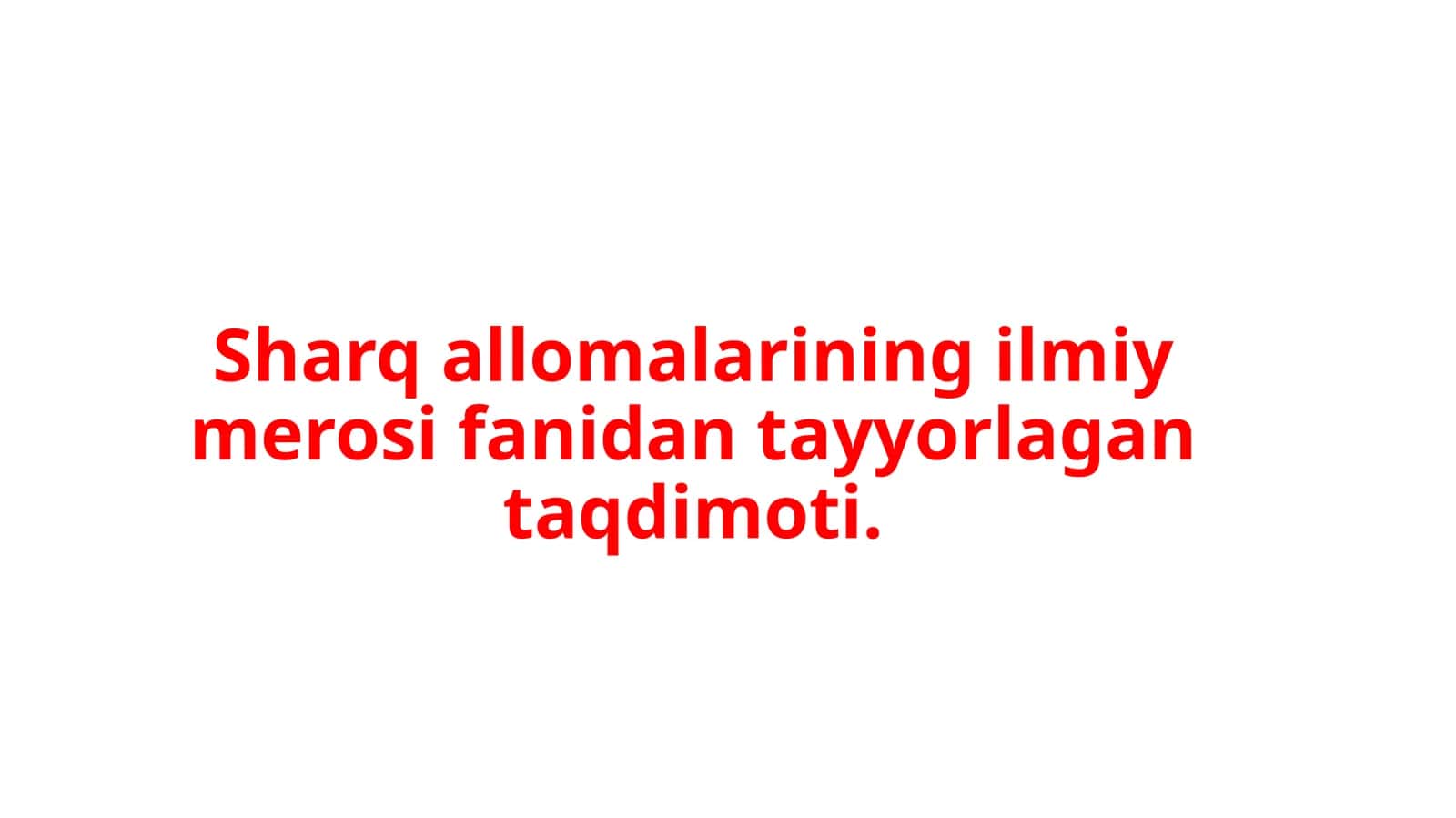 mustaqillik davrida o'rta osiyolik allomalarning yubileylari nishonlanishi 1