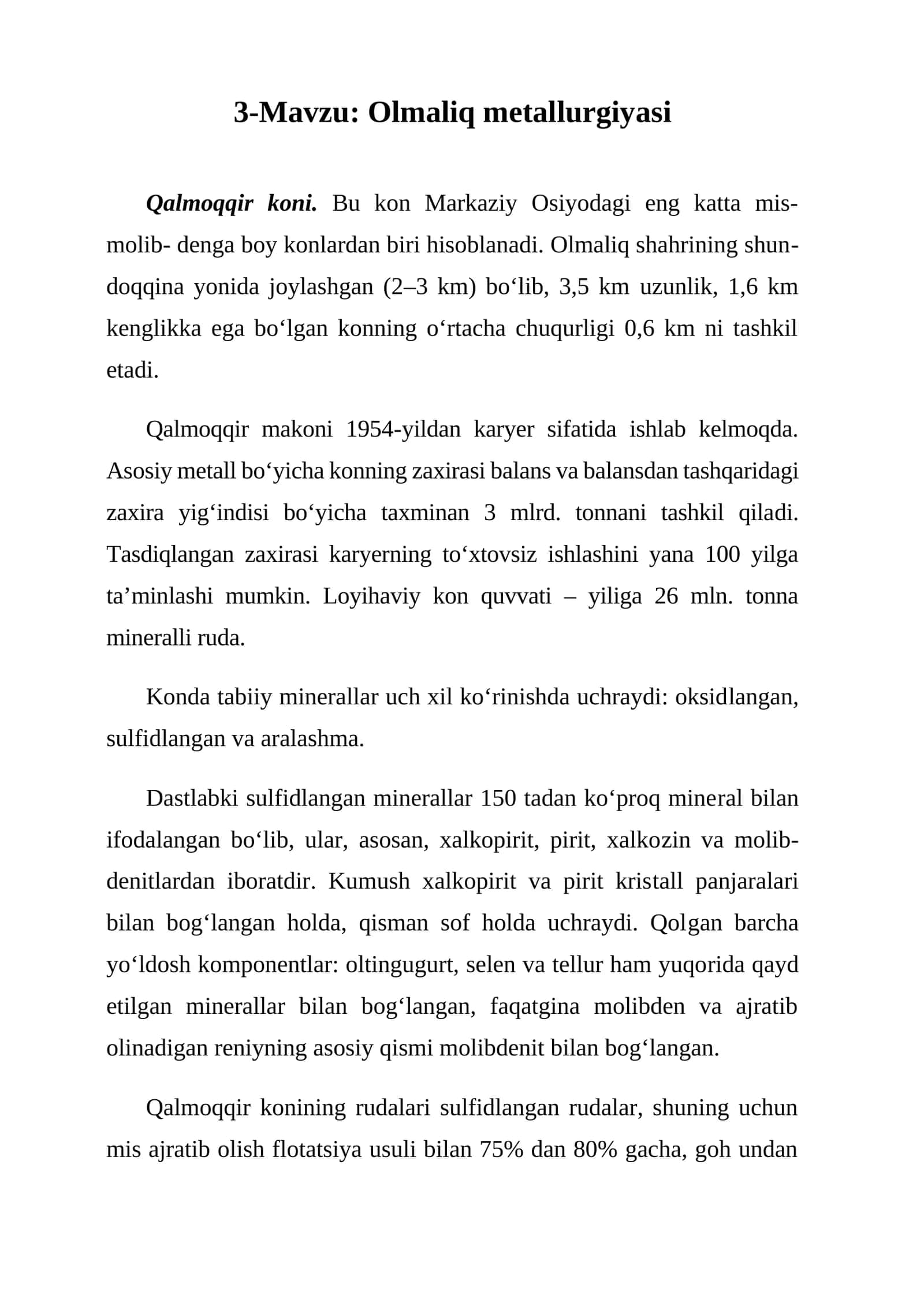 Olmaliq metallurgiyasi 1