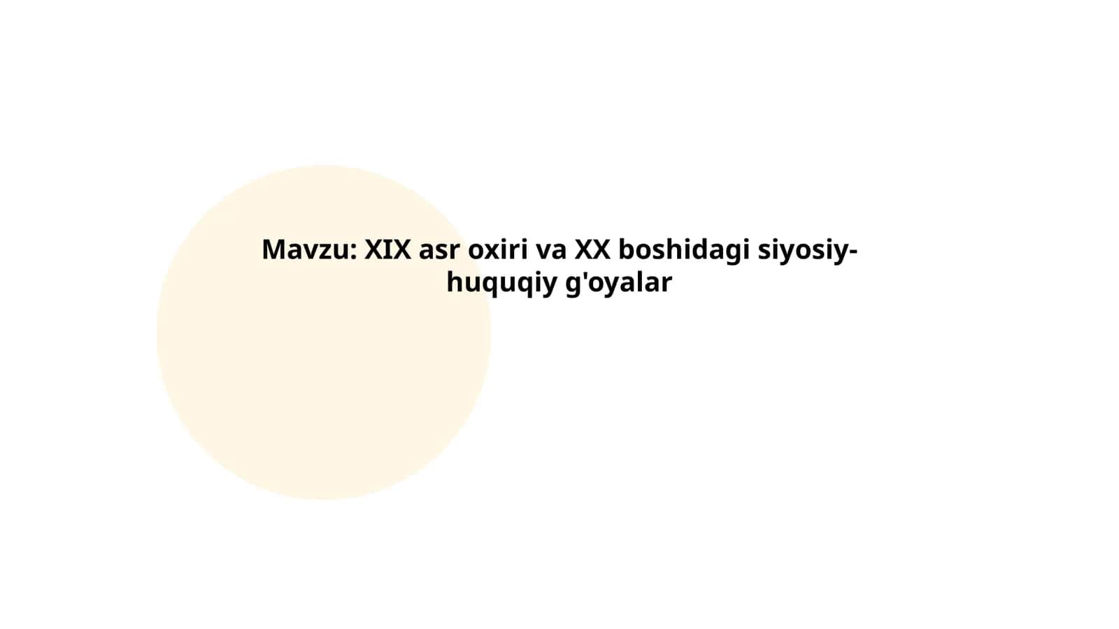 Hukumat va davlat tuzilmasi islohoti 1