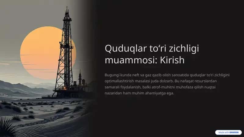 Quduqlar toʻri zichligi muammosi 1
