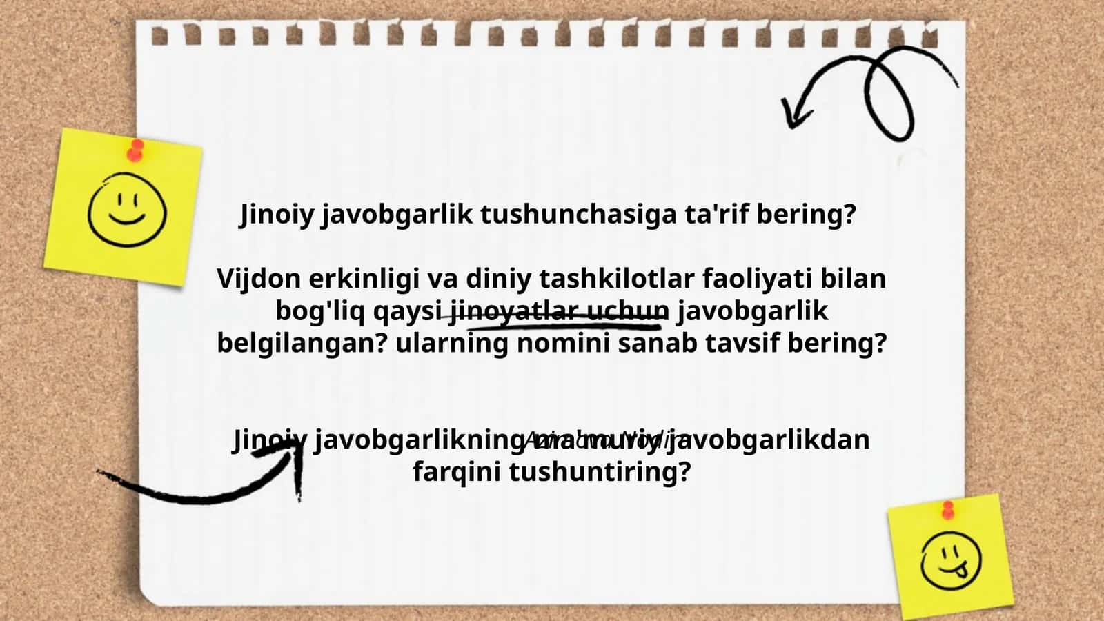 Jinoiy javobgarlik tushunchasi 1