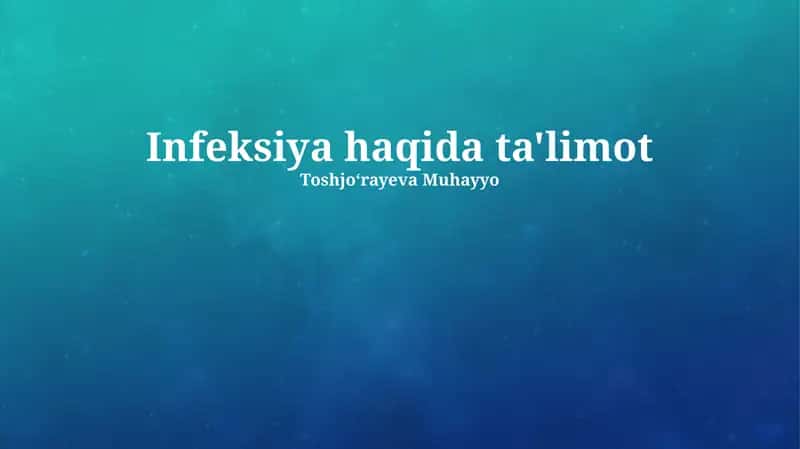 Yuqumli Kasalliklardan Himoya 1