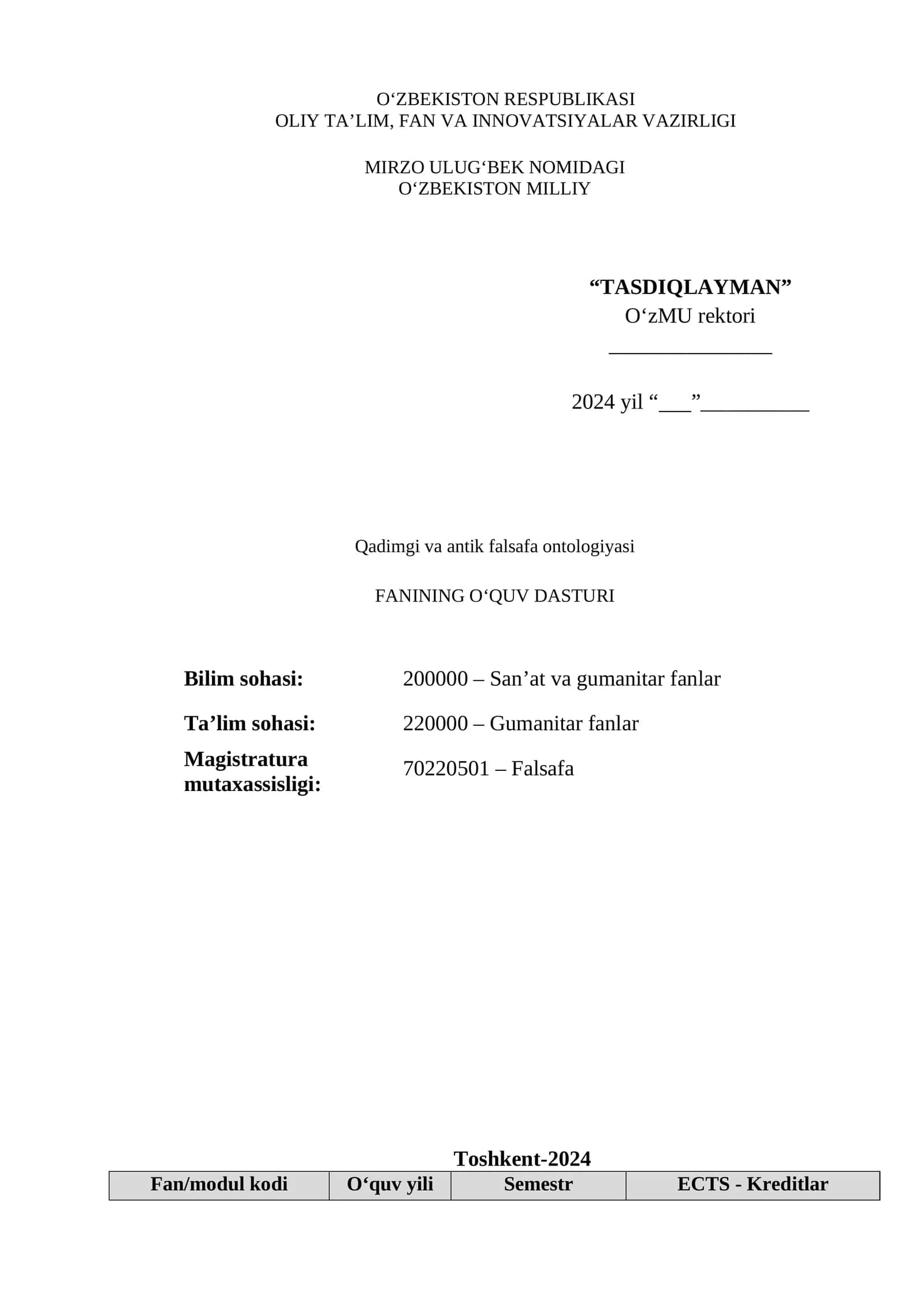 Qadimgi va antik falsafa ontologiyasi 1