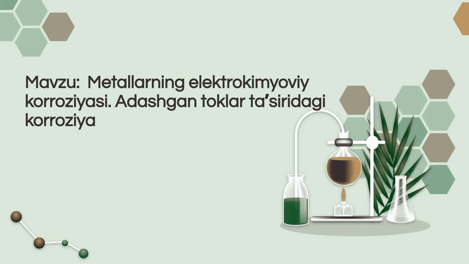 Metallarningelektrokimyoviykorroziyasi.Adashgantoklartaʼsiridagikorroziya 1