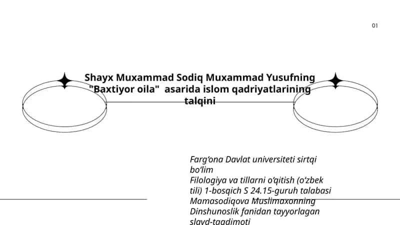 Dinshunoslik fanidan tayyorlagan slayd-taqdimoti 1