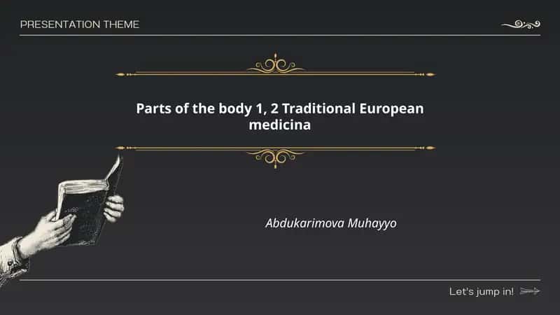 Traditional European medicina 1