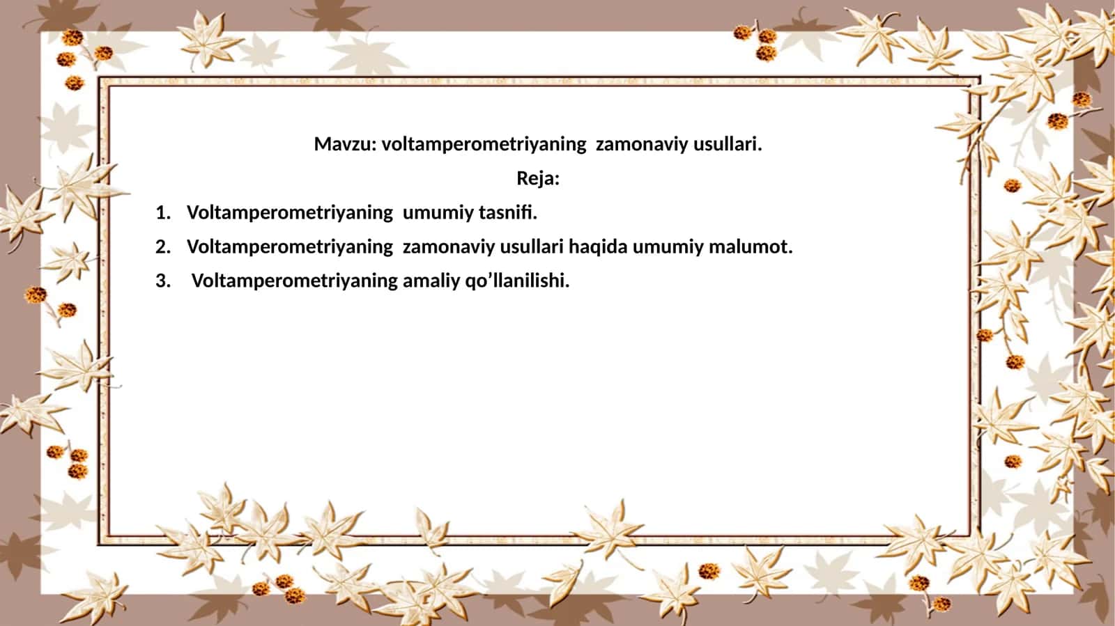 voltamperometriyaning zamonaviy usullari 1