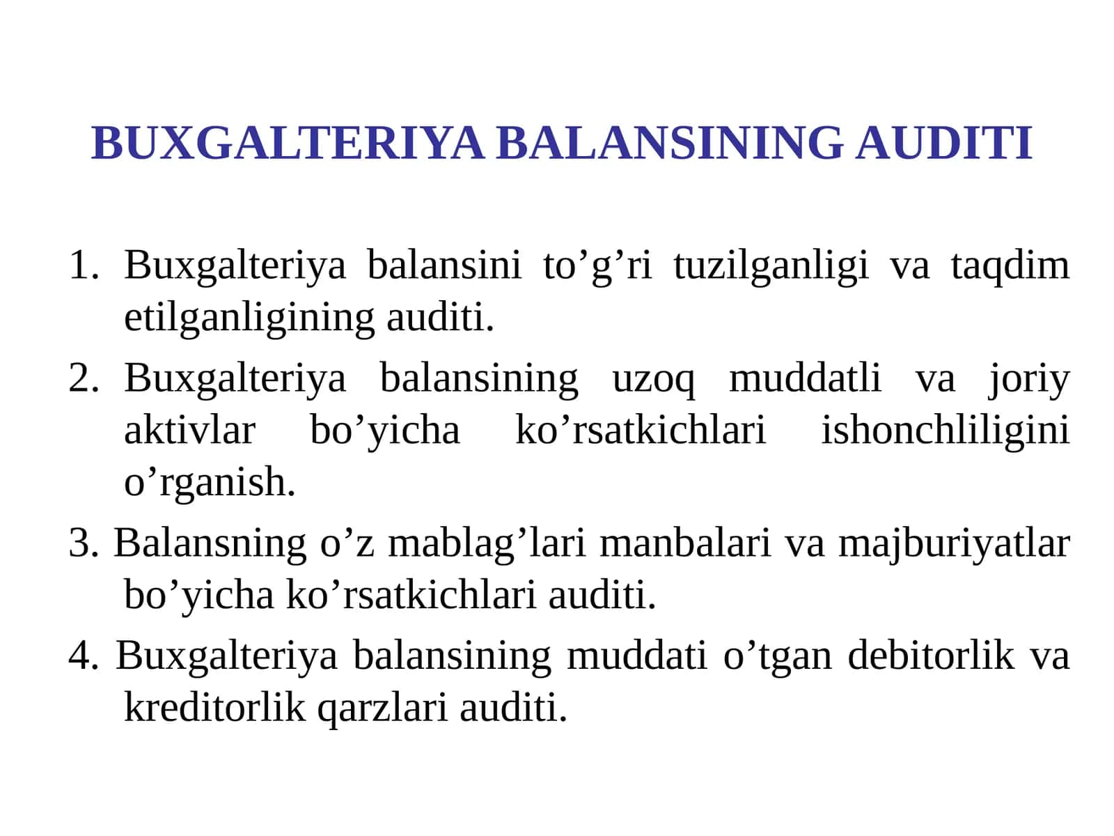 BUXGALTERIYA BALANSINING AUDITI 1