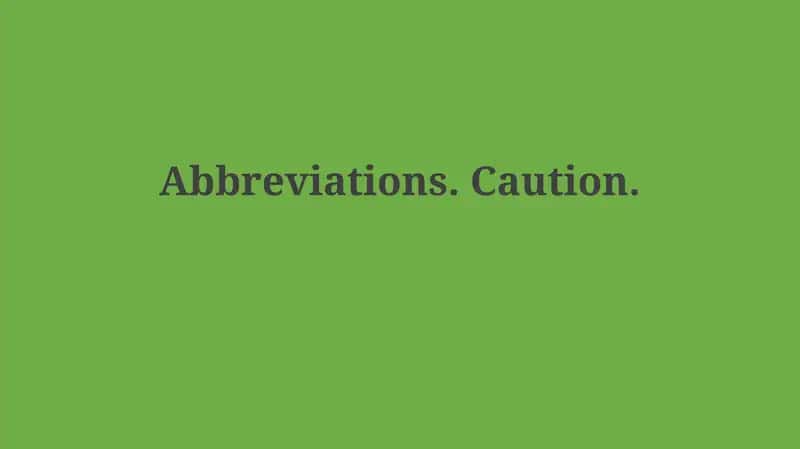 Industry-Specific Abbreviations 1