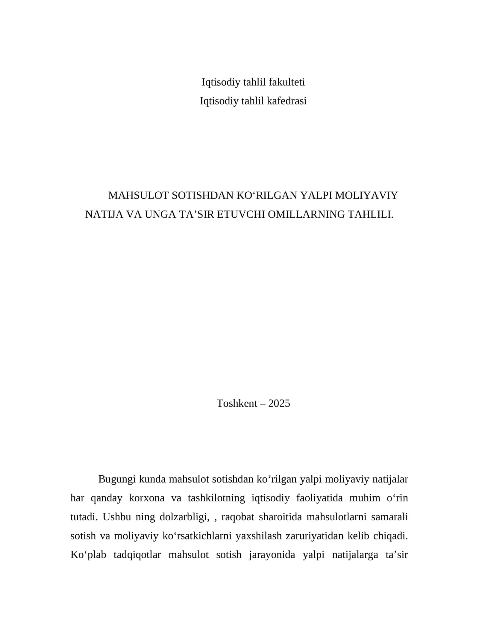 Iqtisodiy tahlil fakulteti 1