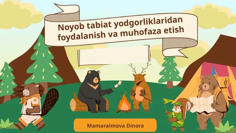 Noyob tabiat yodgorliklaridan foydalanish va muhofaza etish 1