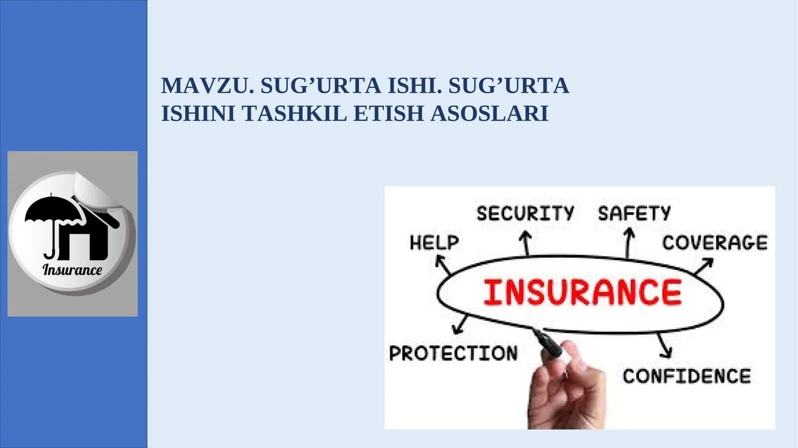 SUG’URTA ISHI. SUG’URTA ISHINI TASHKIL ETISH ASOSLARI 1