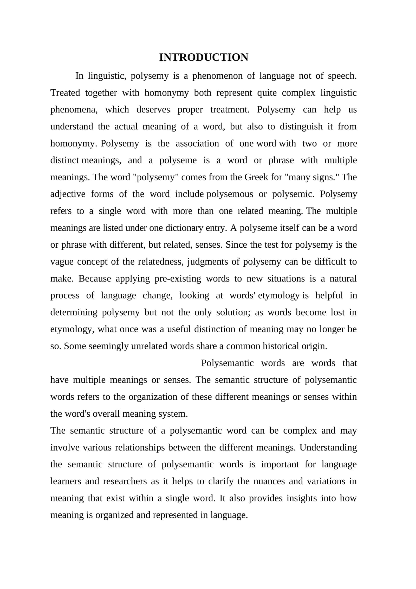 Polysemy 1