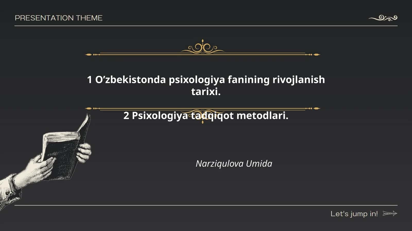 O’zbekistonda psixologiya fanining rivojlanish tarixi 1
