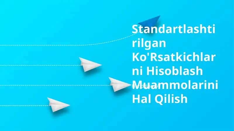Standartlashtirilgan Ko'Rsatkichlarni Hisoblash Muammolarini Hal Qilish 1