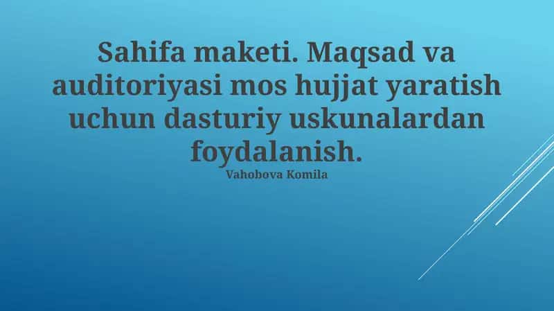 Sahifa maketi 1