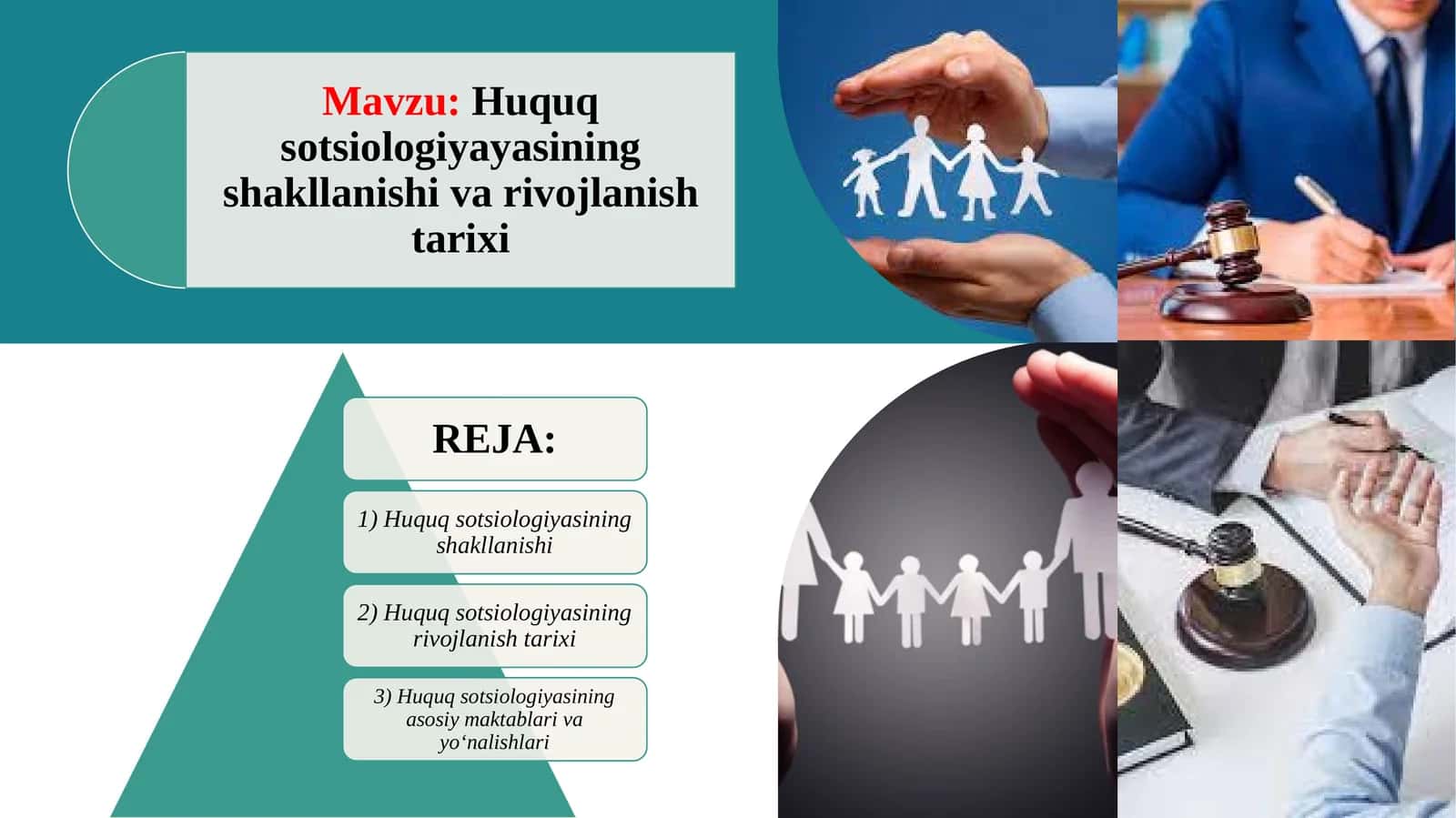 Huquq sotsiologiyayasining shakllanishi va rivojlanish tarixi 1