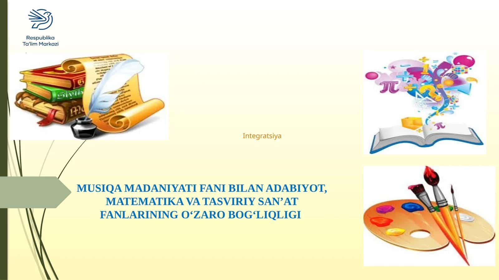 MUSIQA MADANIYATI FANI BILAN ADABIYOT, MATEMATIKA VA TASVIRIY SAN’AT FANLARINING O‘ZARO BOG‘LIQLIGI 1