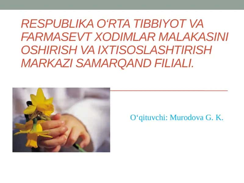 TUGRUKDAN KEYINGI DAVRDAGI AYOLLARDA ZUDLIK BILAN TIBBIYYO RDAM NI TALAB ETUVCHI BELGILAR 1