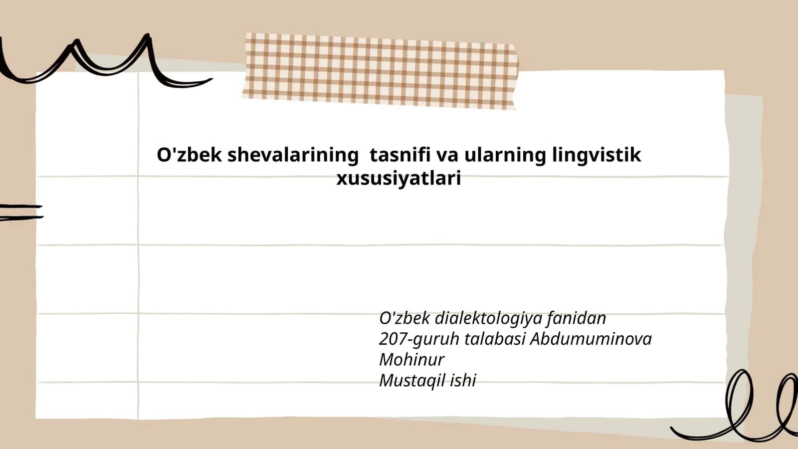 O'zbek shevalarining tasnifi va ularning lingvistik xususiyatlari 1