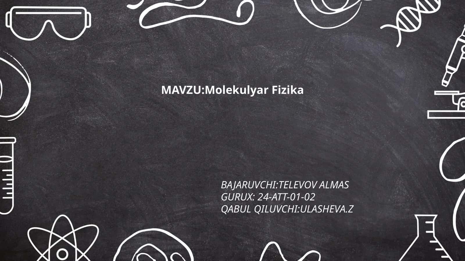 Molekulyar Fizika 1