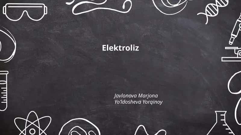 Elektroliz 1
