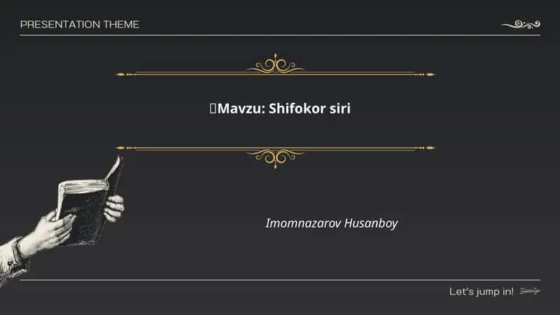 Shifokor siri 1