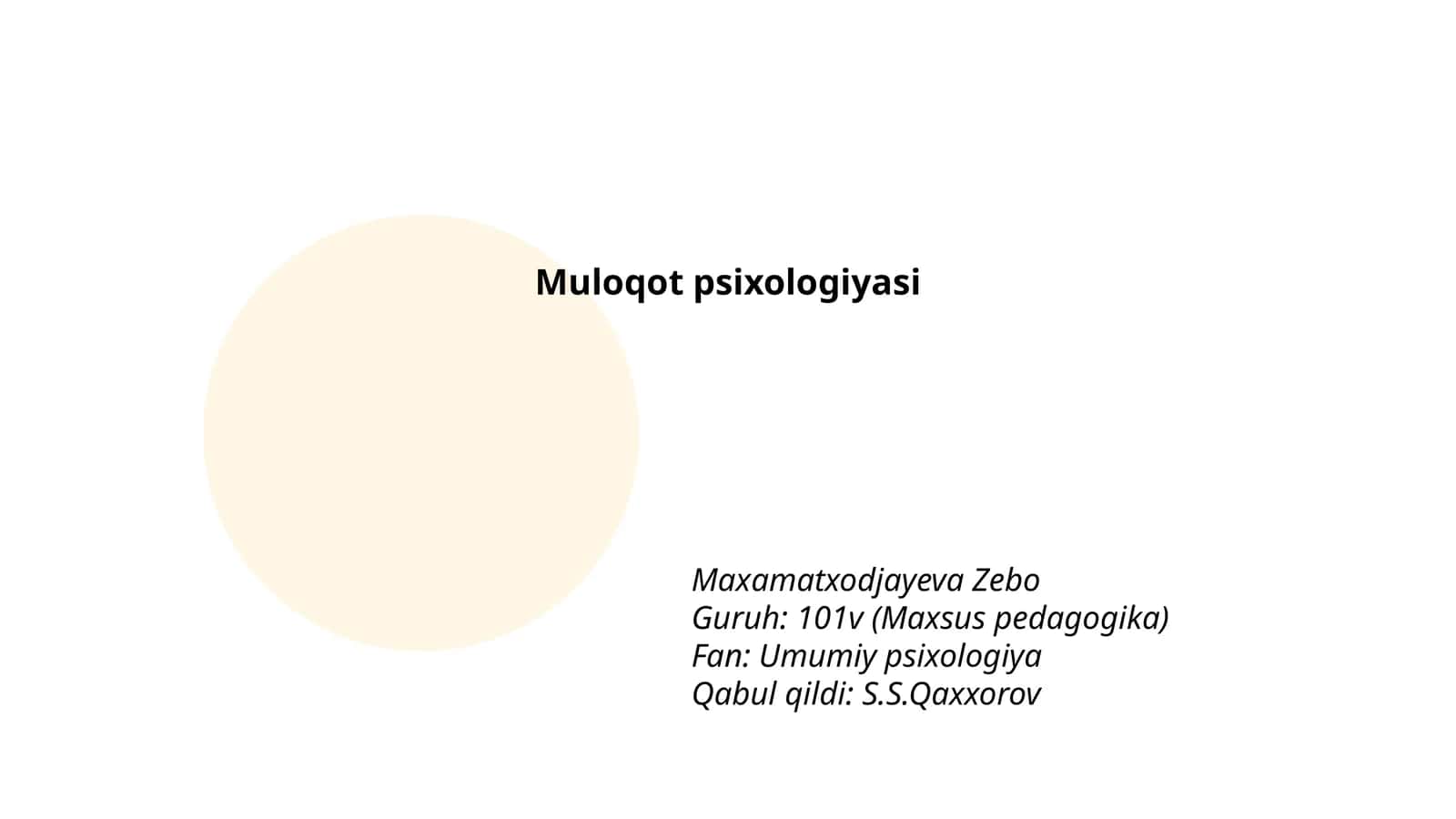 Muloqot psixologiyasi 1