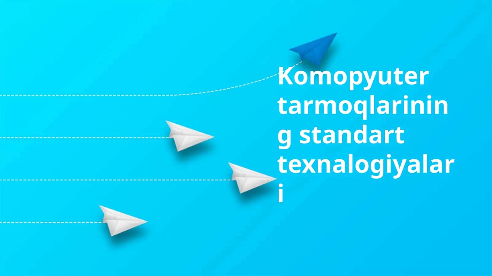 Komopyuter tarmoqlarining standart texnalogiyalari 1