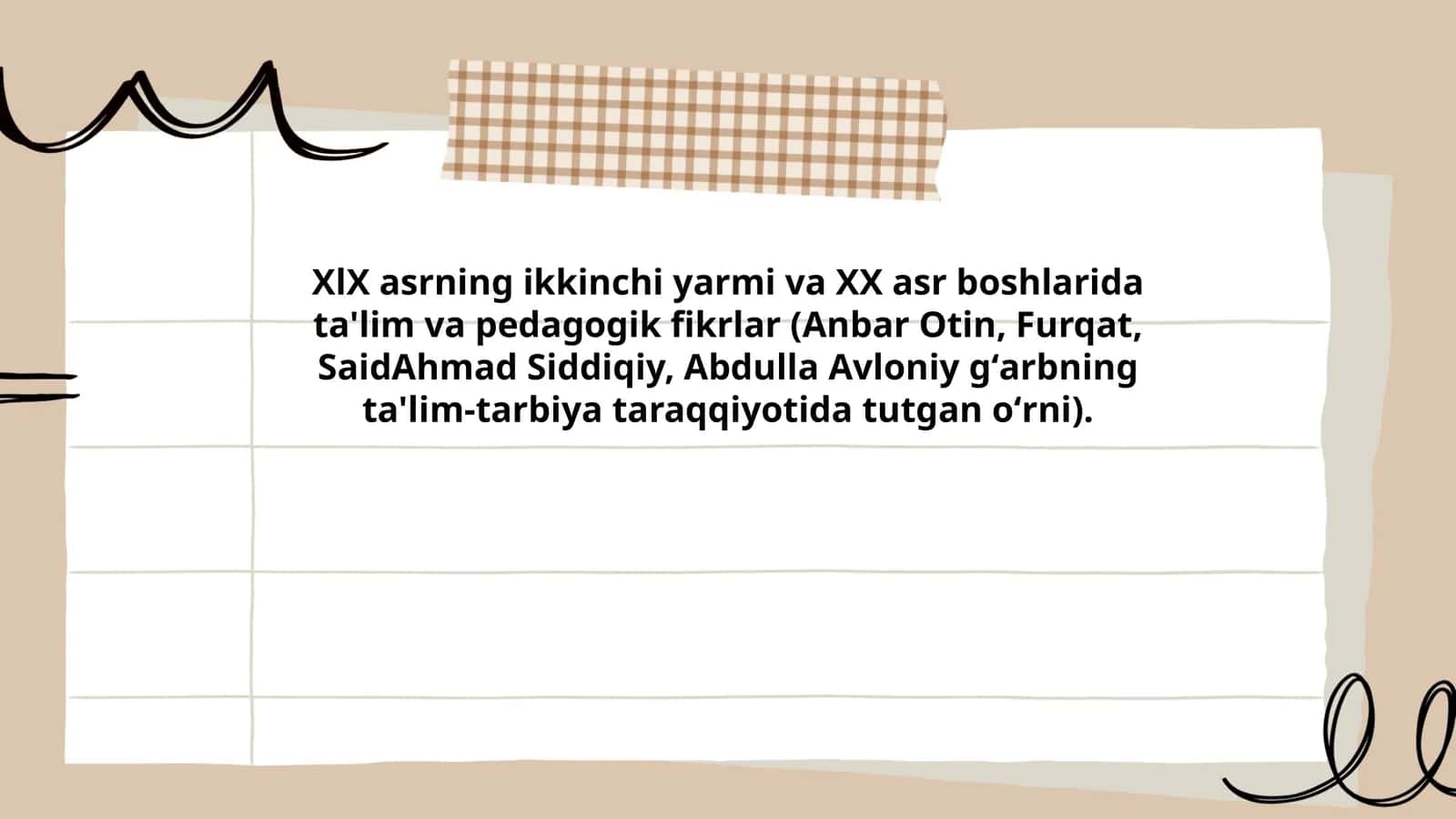 Ta'lim va Pedagogik Fikrlar 1