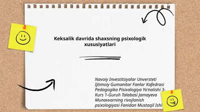 Navoiy Investitsiyalar Universtiteti Ijtimoiy Gumanitar Fanlar Kafedrasi Pedagogika Pisixalogiya Yo'nalishi 3-Kurs 1