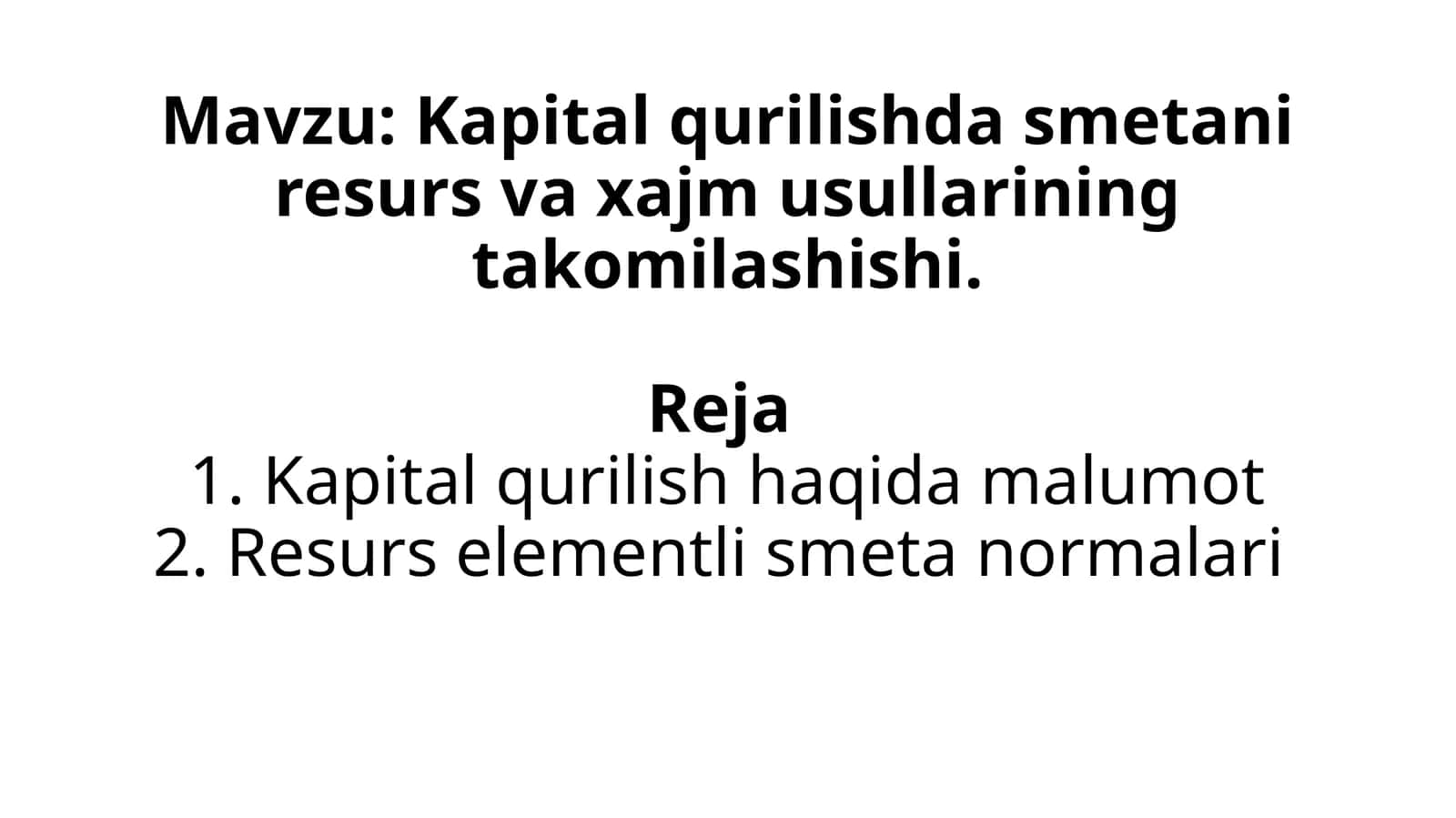 Kapital qurilish va smeta normalari 1