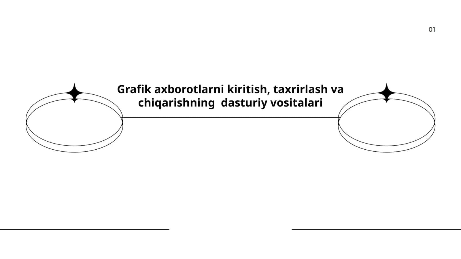 Grafik axborotlarni kiritish, taxrirlash va chiqarishning dasturiy vositalari 1