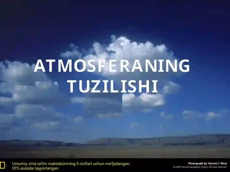 ATMOSFERANING TUZILISHI