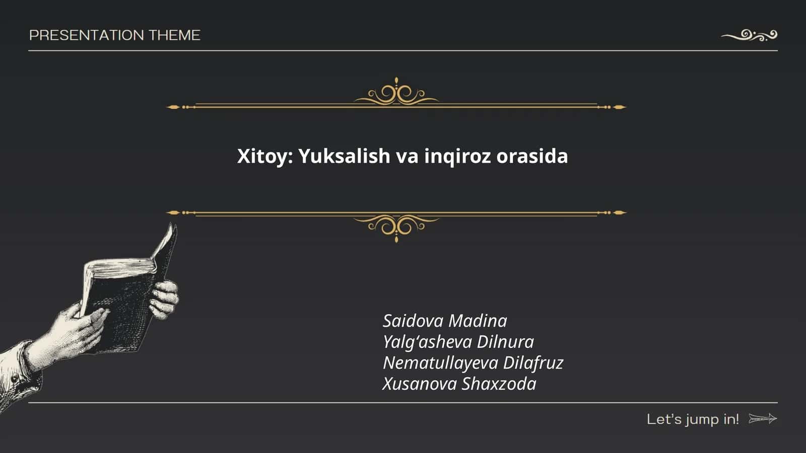 Xitoy: Yuksalish va inqiroz orasida 1