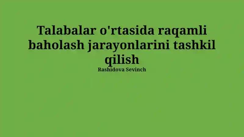 O'qituvchilar uchun qo'llanma va o'quv materiallari