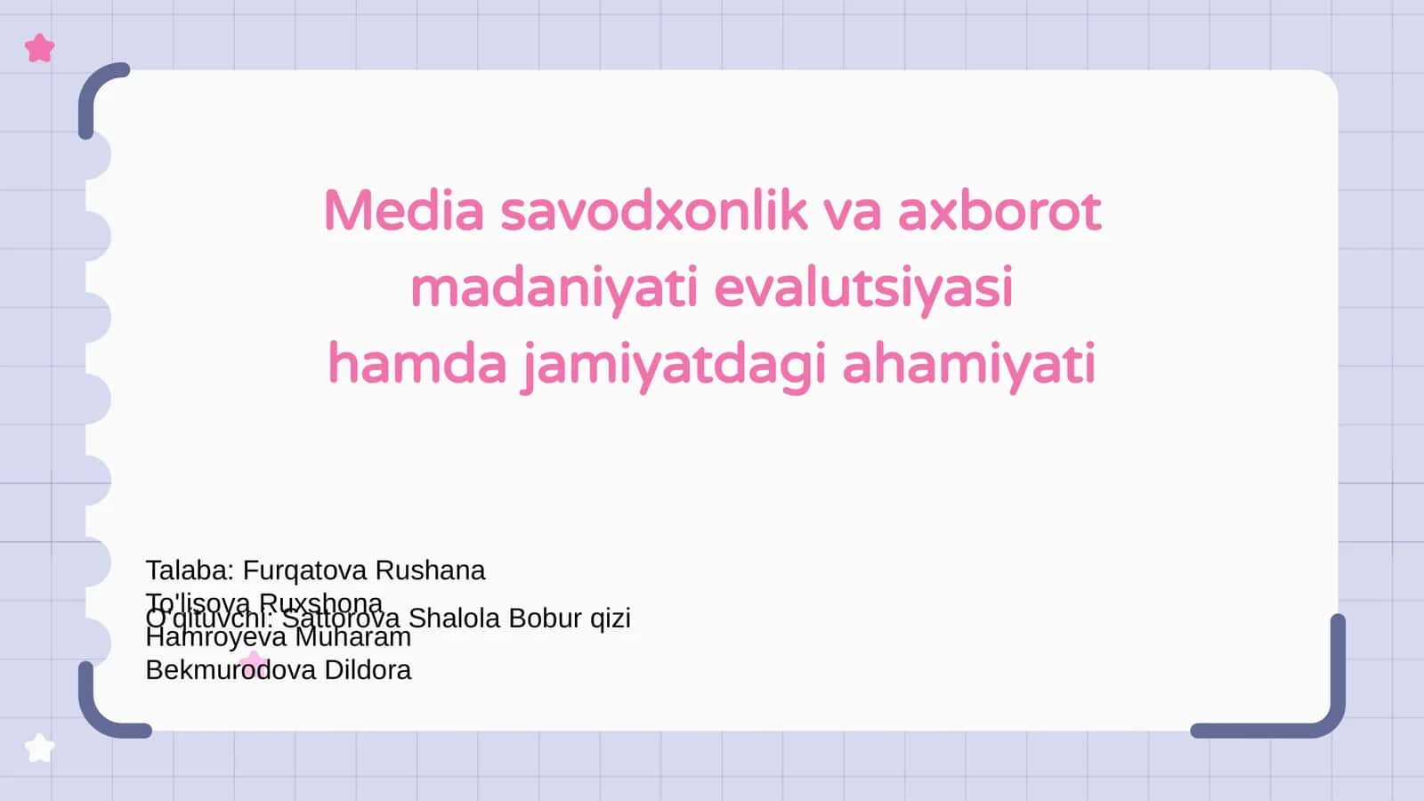 Media savodxonlik va axborot madaniyati evalutsiyasi hamda jamiyatdagi ahamiyati 1