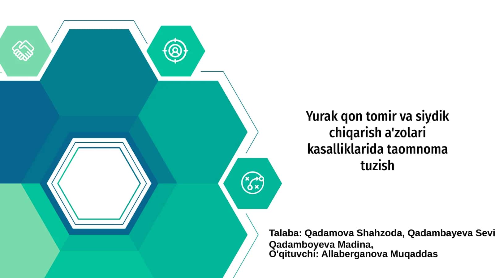 Yurak qon tomir va siydik chiqarish a'zolari kasalliklarida taomnoma tuzish 1