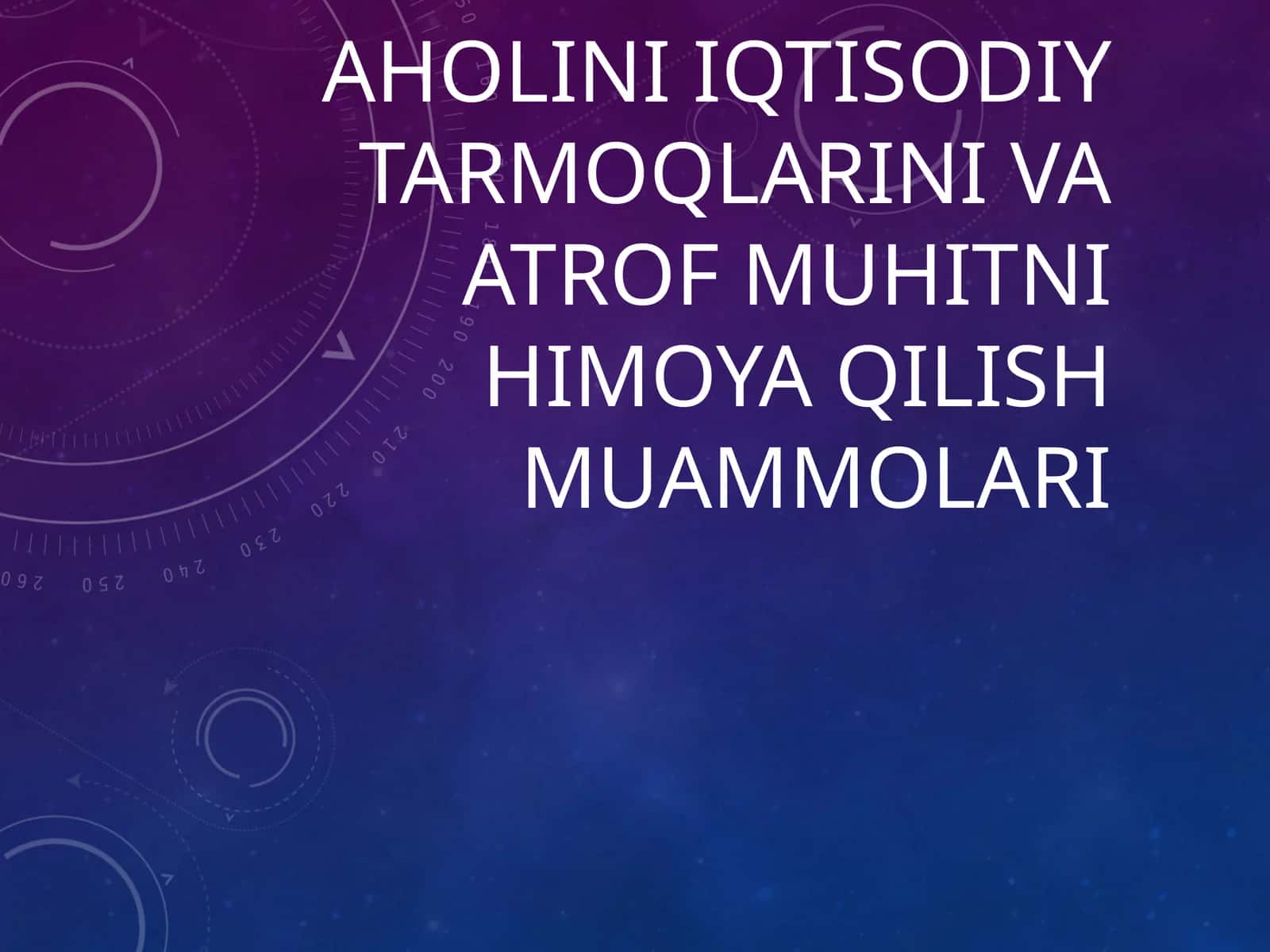 Qishloqxo'jaligi: Yervasuv muammosi 1