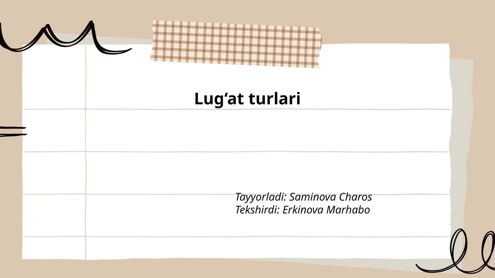 Lug‘at turlari 1